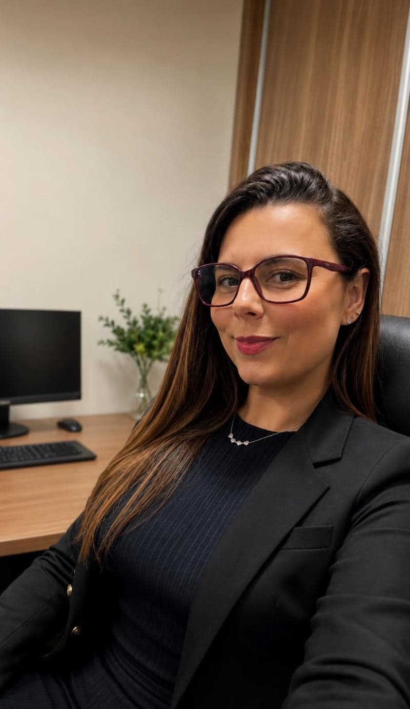 Dra. Ana Merheb em seu escritório de Direito Previdenciário